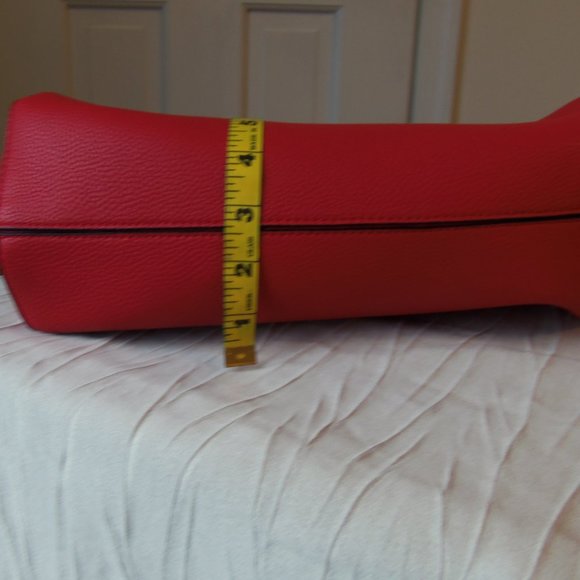 Nanette Lepore Arabella Bow Bag Red, faux leather, satchel tote bag - Picture 12 of 12